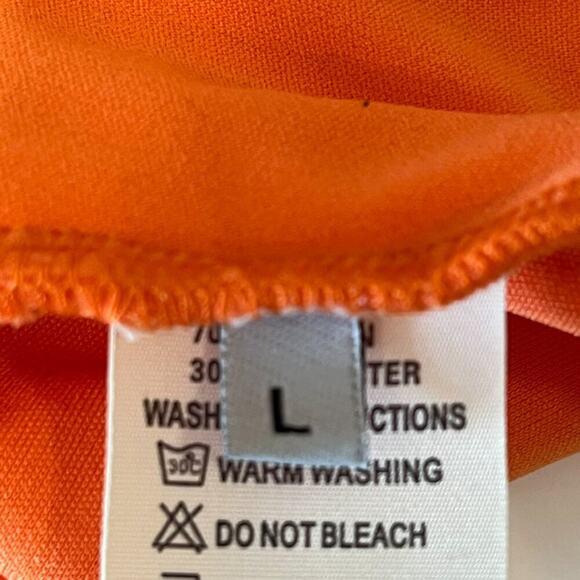 Hey Samy Tessa Orange Cropped Top & Midi Bodycon Two Piece Skirt Set NWT - Picture 13 of 16